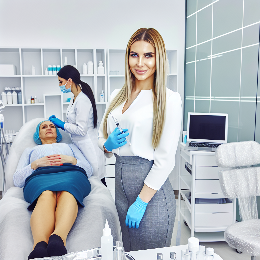 کلینیک زیبایی، مشاوره متخصص، تزریق ژل موفق.