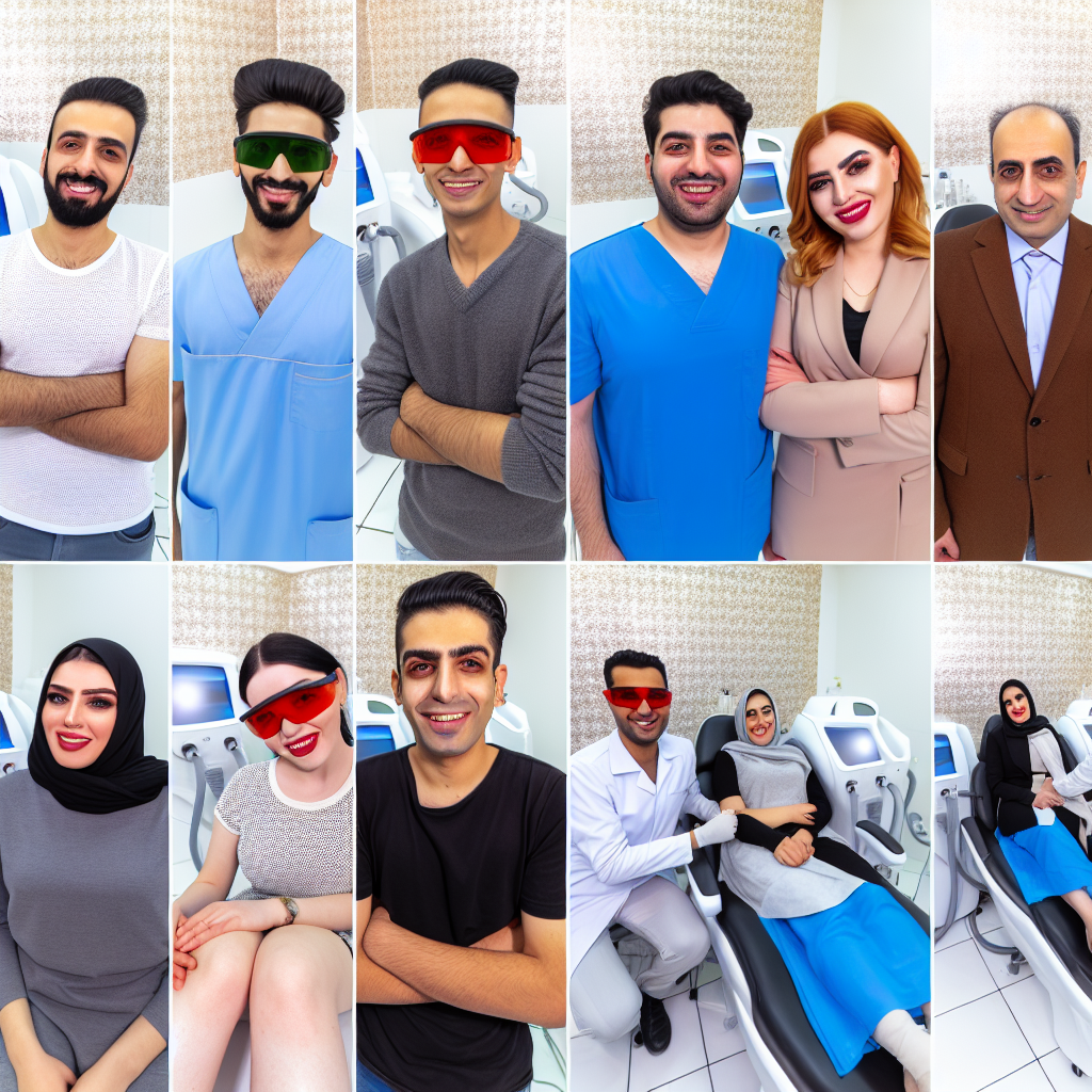 مشتریان راضی از کلینیک لیزر مو اصفهان.