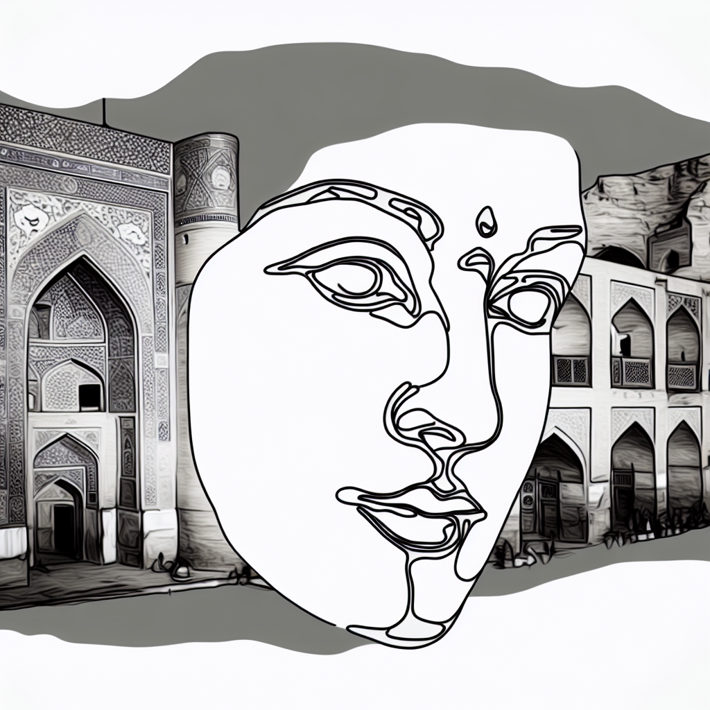 نقاشی کانتورینگ صورت اصفهان بازتاب تاریخی هنر ایرانی است.