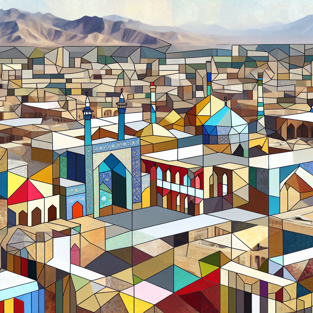 نقاشی هندسی زیبا در اصفهان