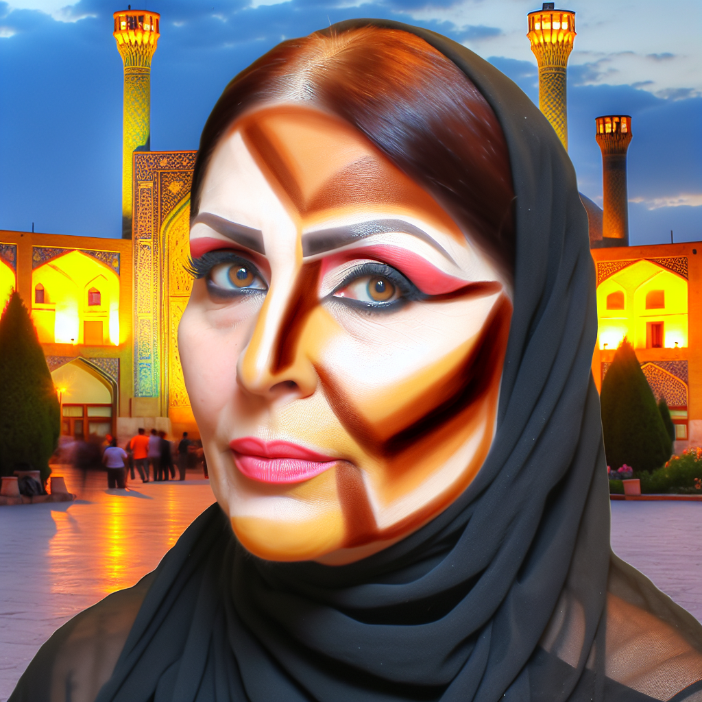 نمایش هنری و زیبای کانتورینگ صورت در اصفهان